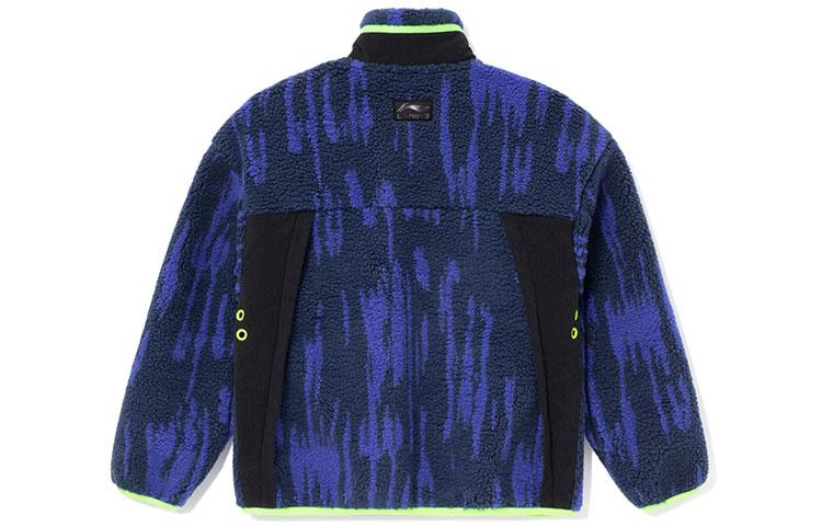 Li Ning Jackets Unisex Blue Stand Collar Moderate Other AJDR435-4