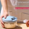 Hand-Cranked Garlic Chopper & Mincer - Compact Grinder for Garlic, Shrimp, and Purees.