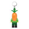 IQ Iconic Carrot Mascot Guy Key Light Keychain LED Keychain Light Block Toy Doll Movable Joint Mini Figure