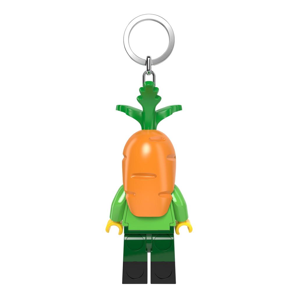 IQ Iconic Carrot Mascot Guy Key Light Keychain LED Keychain Light Block Toy Doll Movable Joint Mini Figure