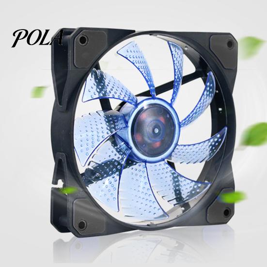 Case Fan 15 LED Lights Hydraulic Bearing Long Service Computer Life Silent 3Pin 4Pin