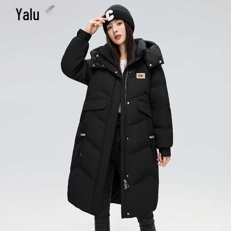 

Женский пуховик средней длины с капюшоном Yalu