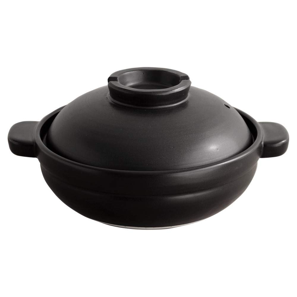 Nakagawa Masashichi Shoten Kamoshika Tool Shop Earthenware Pot, Regular, Black [HD3140]