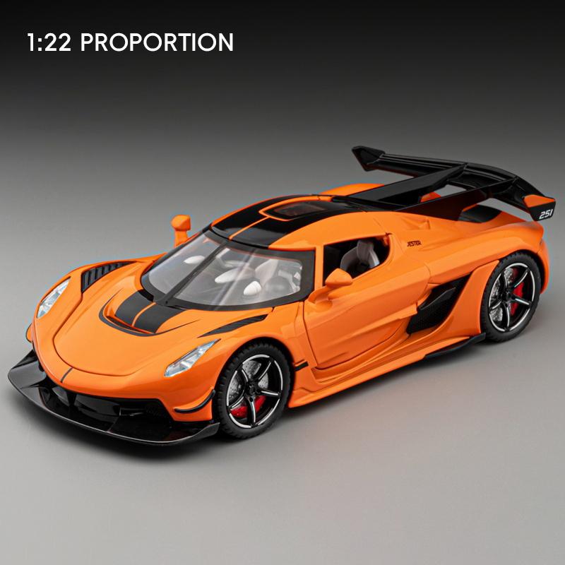 1:24 KNSG Jesko Absolut ONE 1 Gemera GT Supercar Alloy Metal Diecast Model Car Boy’s High Simulation Miniatures Holiday Present
