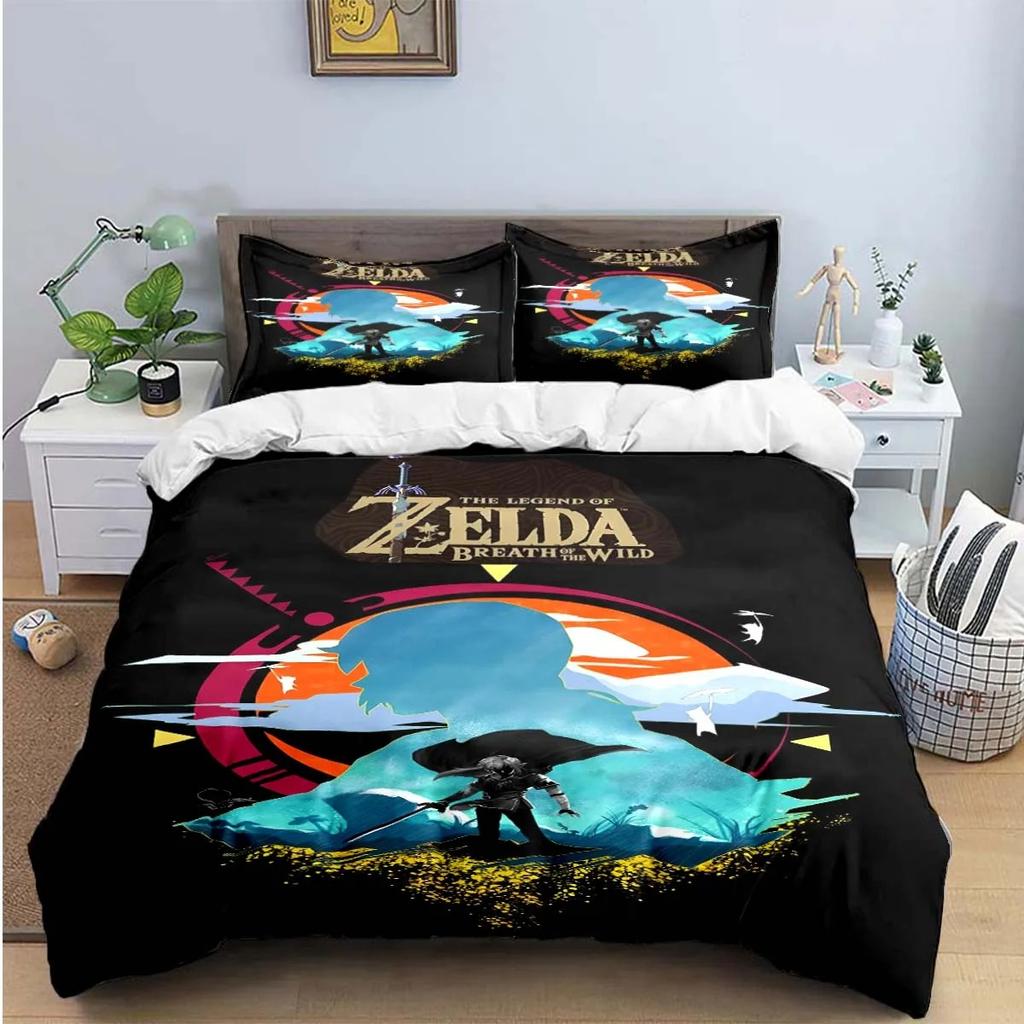 Exquisite Game Z-Zelda Printed Bedding Sets Exquisite Set Duvet Cover Bed Comforter Set Bedding Set Luxury Gift Home Textiles