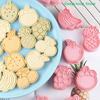 [CL]8Pcs Cartoon Fruit Cookie Embosser Mold 3D Frosting Fondant Cookie Press Mold Strawberry Peach Biscuit Cutter Cake Mold[CL]