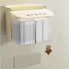 Flip-top Makeup Cotton Storage Box Creative Wall Mounted Cotton Swab Holder Household Cosmetics Open Cases Bathroom Accessories