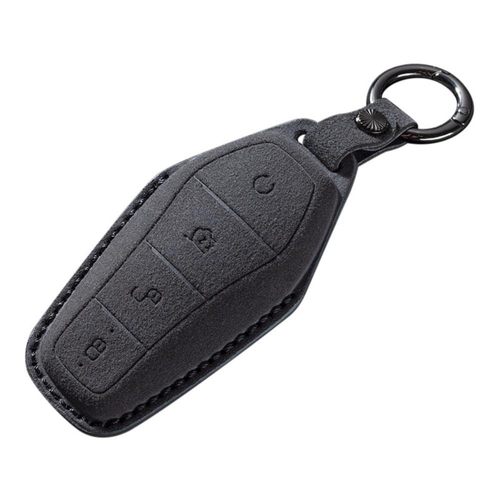 For BYD Song Plus DMI Han EV DM Dolphin 3D Full Cover Suede Car Key Case for Song Pro Tang DMI