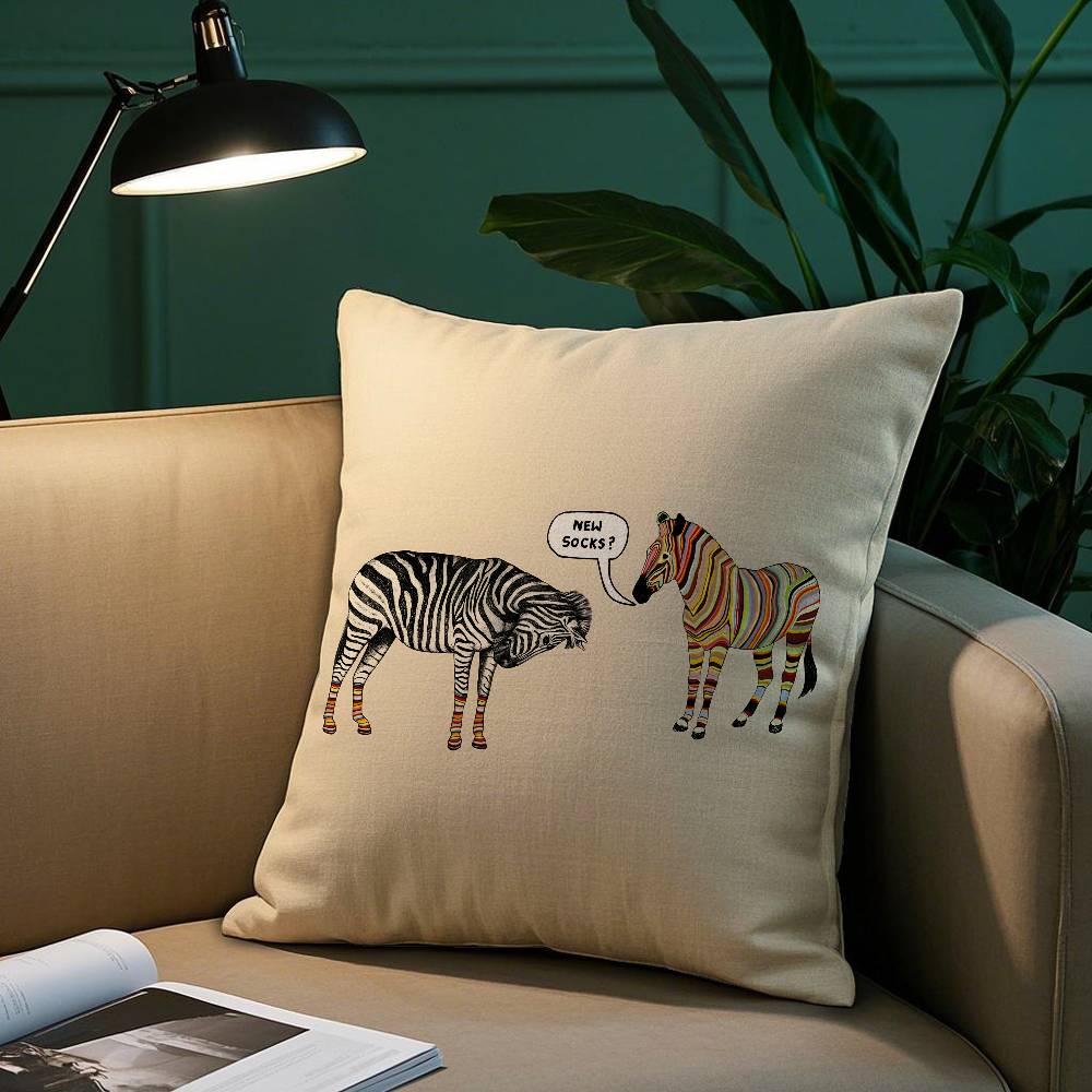 S-Smith Fashion P-Paul Pillow Case Short Plush Print Cushion Cover Square Throw Pillow Covers Sofa Home Decor