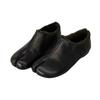 Cowhide Version~ Retro Niche Flat Shoes, One-pedal Pig's Trotters Split-toe Shoes, Women's Autumn and Winter Velvet Single Shoes, Small Leather Shoes