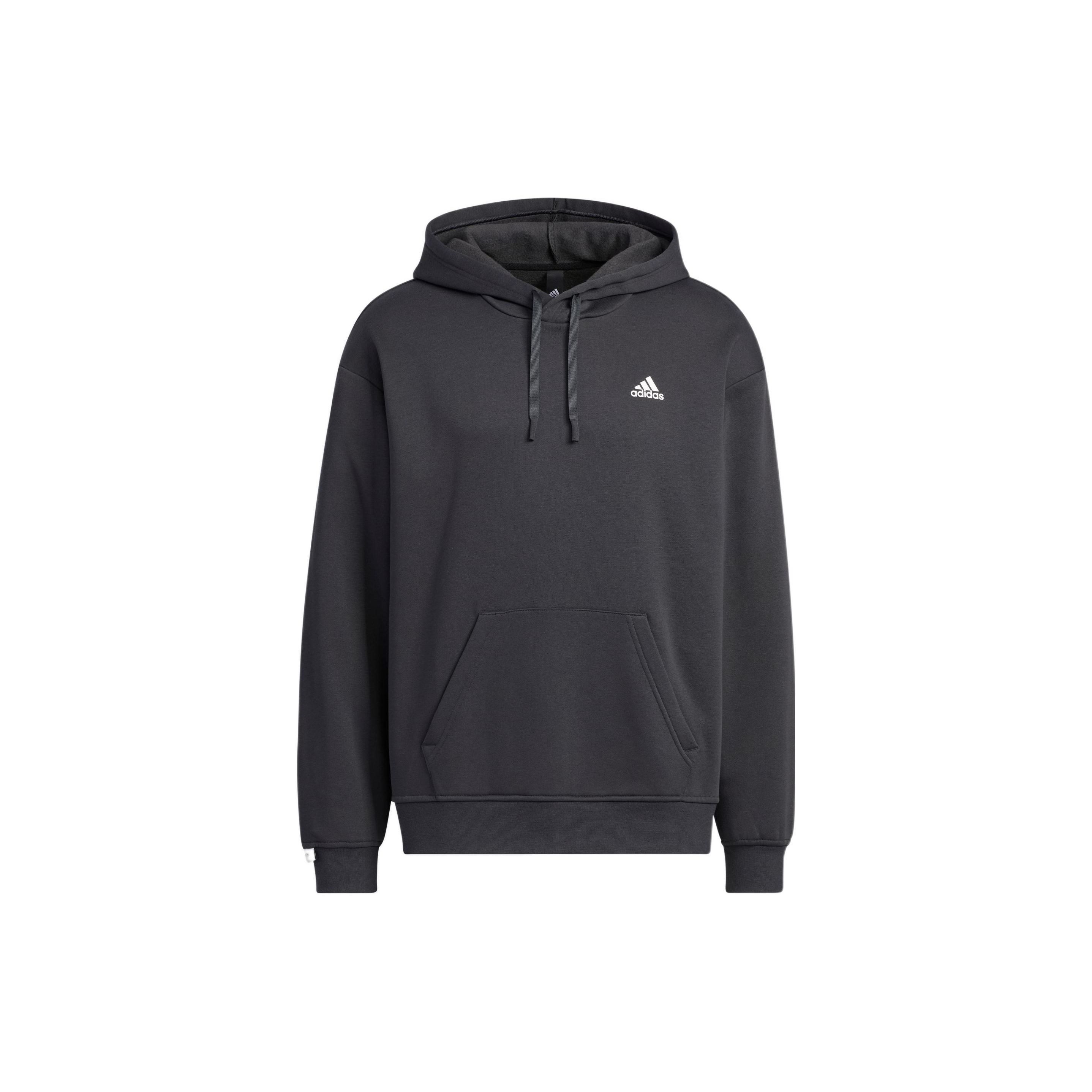 Adidas Essentials Small Logo French Terry Hoodie Men Black IB2731 L