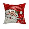 New Red Christmas Santa Claus Elk Home Decoration Pillow Cover