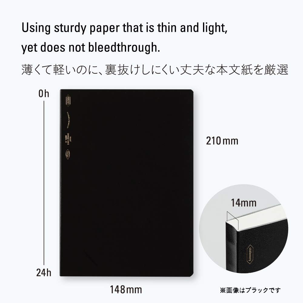 Nitoms STALOGY Notebook A5 Grid 365 Days Note Black S4101