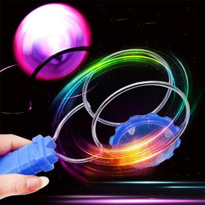 Rotating Magnetic Spinning Top Colorful Luminous Gyroscope Creative   Outdoor Sport