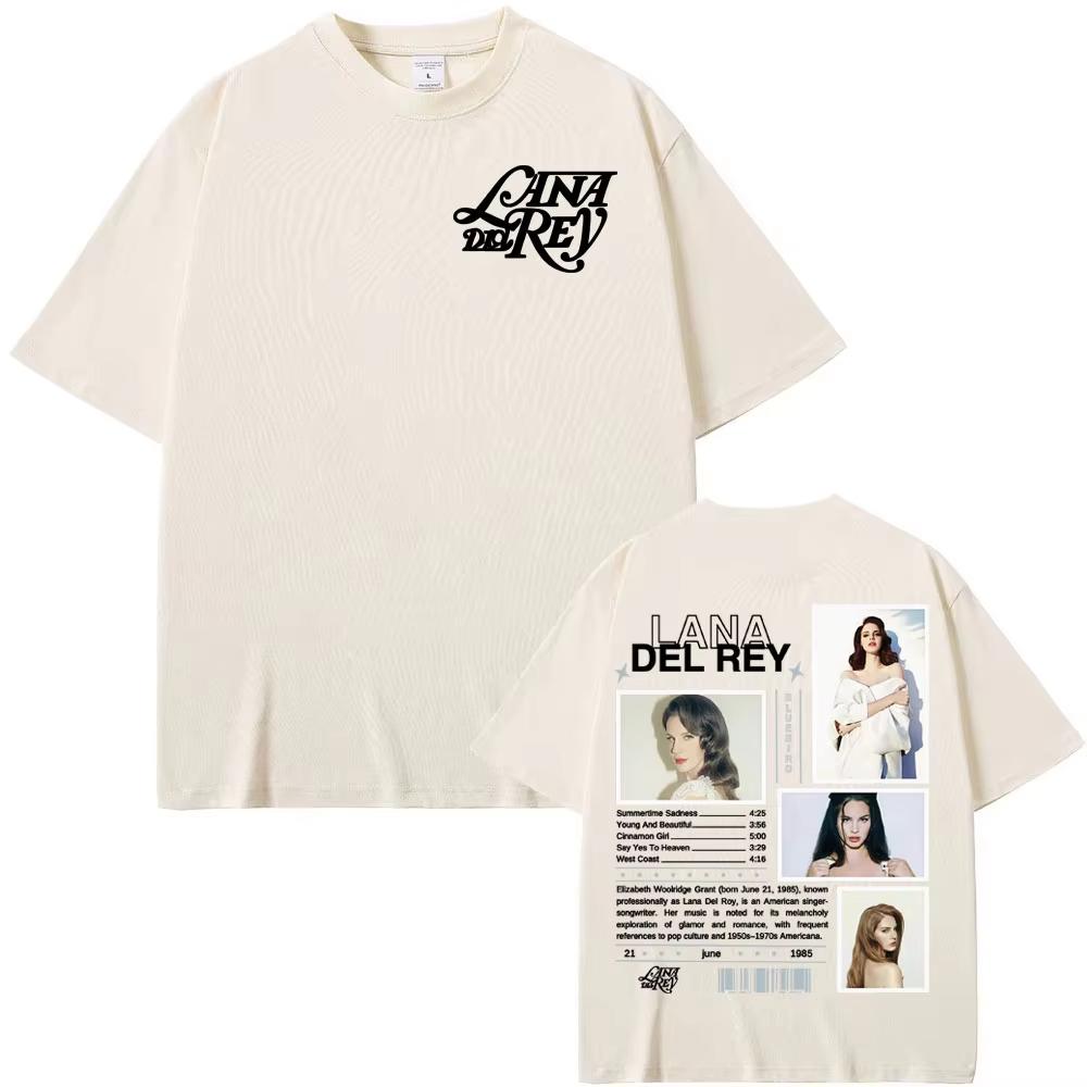 Lana Del Rey Album Tour Merch T Shirt Men Women's Fashion Hipster High Street Casual Comfort Oversized T Shirt Tops