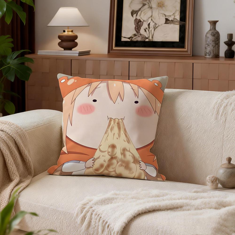 Comedy Himouto Umaru-Chan Cushion Cover Cushion Cover Set 4Pcs 50X50 45X45 40X40 Pillowcase Decorative Sofa Home Decor