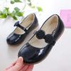 Kids Leather Shoes for Girls School Black Beige Shoes Floral Flower Girl Flats for Wedding Party Children Mary Janes Princess