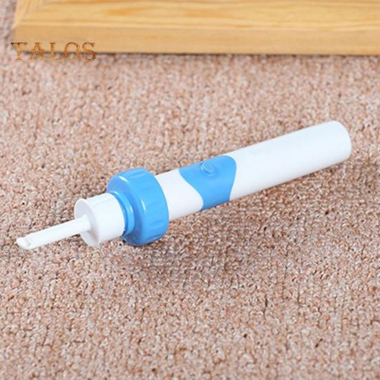 Electric Ear Wax Remover Ear Cleaner Portable Ear Cleaning Kit with 2 Tips And Brushes User-friendly Ear Pick for Family Health