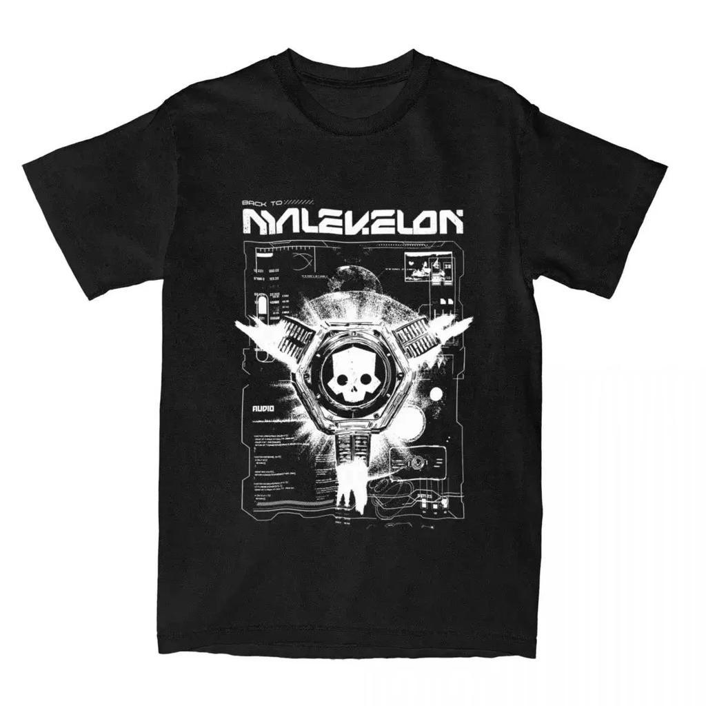Helldivers 2 Poster Fan Art Women Men Print T Shirt Casual Tees Short Sleeve Round Collar T Shirt Cotton Summer Clothing Tees