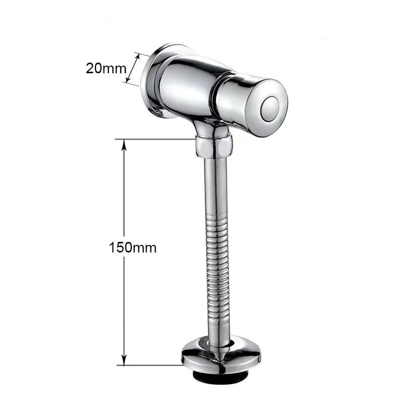 Durable Toilet Flushing Flaush Valve Zinc Alloy Toilet Water Tank Valve Bathroom Toilet Valve Hotel Hand Pressing Flushing Tool