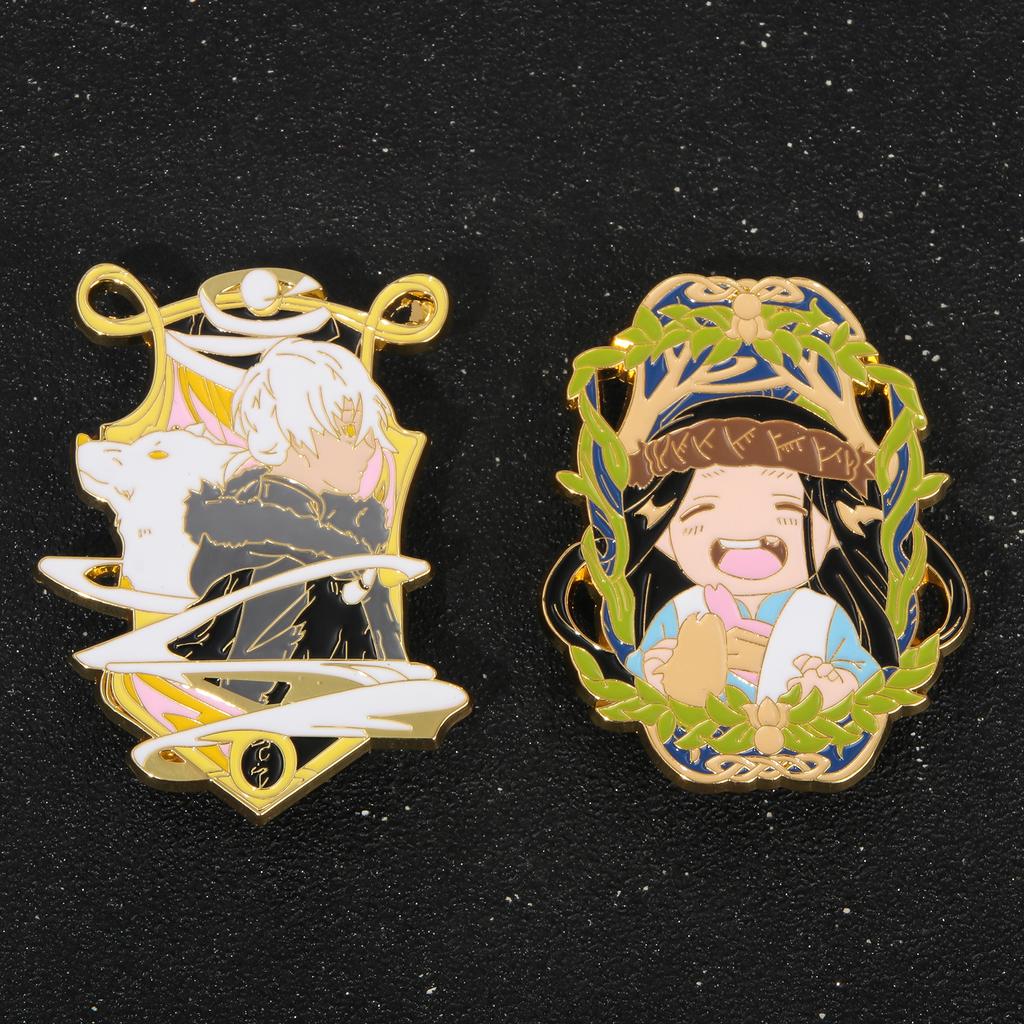 Anime To Your Eternity Enamel Brooches Maggie Character Fumetsu No Anata Pins Cosplay Props For Men Women Backpack Jewelry Gift