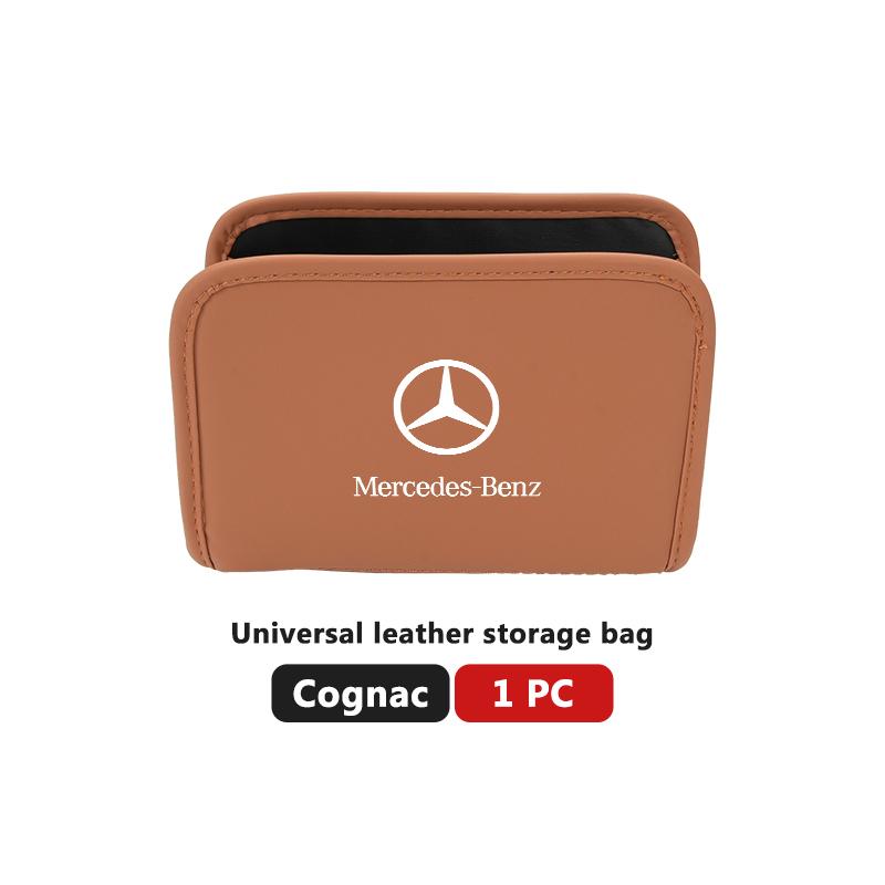 PISZ8 Car Seat Storage Organizer Phone Coins Key Stowing Tidying Tool For Mercedes Benz AMG A C E S G Class W201 W210 W108 W204 W205