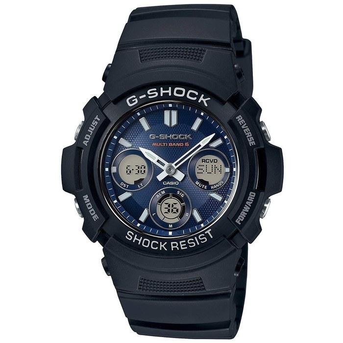 Casio G-Shock Watch Quartz Men s AWG-M100SB-2A Navy