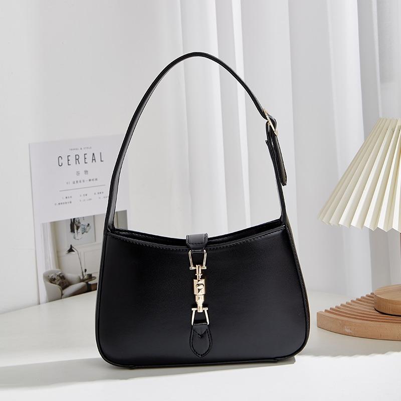 New Versatile Small Bag Women's Bag High-end Shoulder Bag Autumn and Winter Texture Baguette Bag Underarm Bag