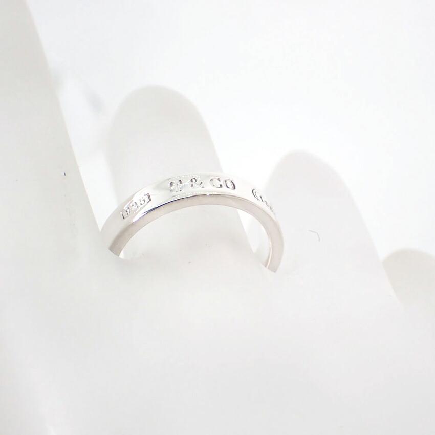 [Used] TIFFANY 925 1837 Narrow Ring / Size 12 / J45-4