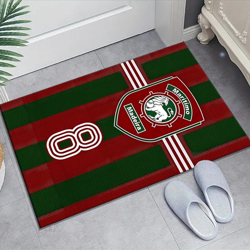 1pc Football Team Design Area Rug - Non-Slip, Soft & Cozy Floor Mat for Living Room, Bedroom, Office - Indoor/Outdoor Decorative Carpet