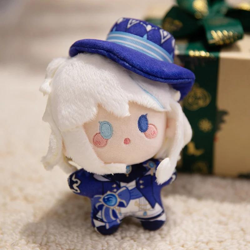 Kreslený přívěsek na tašku Genshin Impact Plyšová figurka Wanderer Furina Lyney Lynette Panenka Roztomilý klíčenka Kawaii plyšáci Dárky