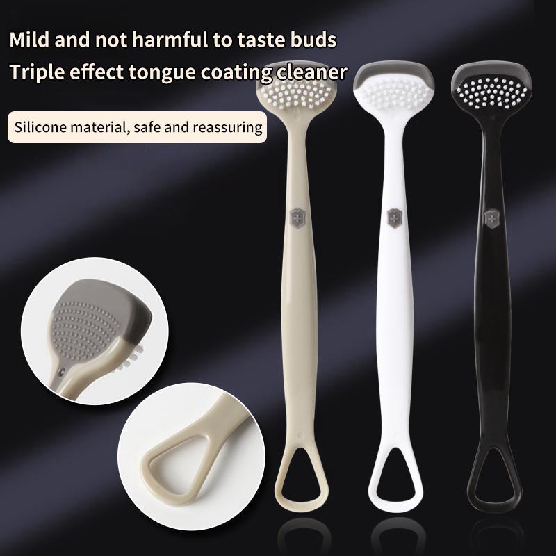 1PC Tongue Scraper Tongue Scraping Plate Oral Cleaning Brush Reusable Fresh Breath Oral Hygiene Care Cleaning Tool