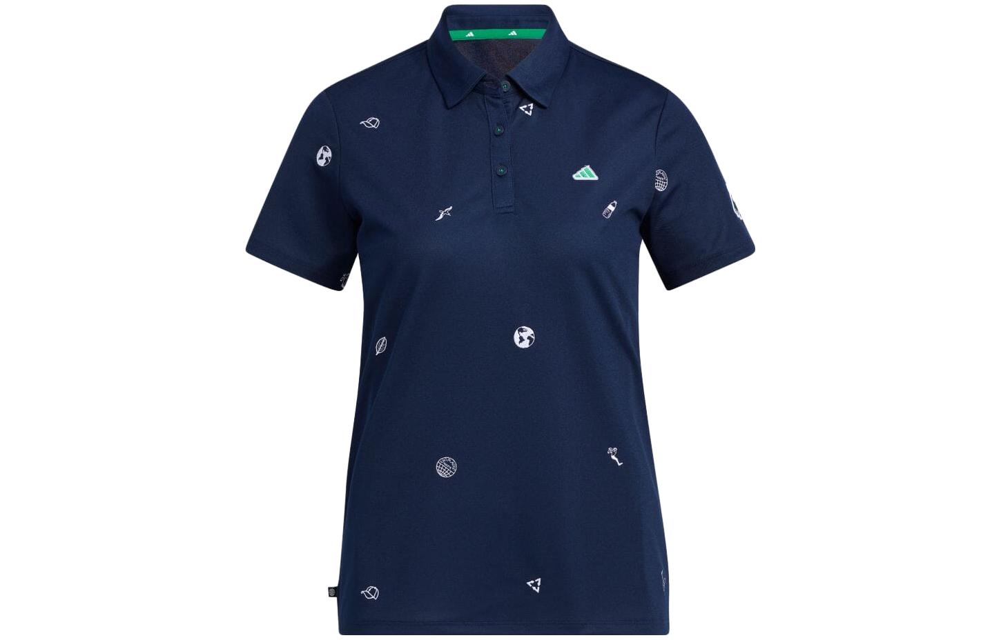 Adidas Polo Shirts Women s Marine Blue Polo Collar Moderate Other HT6876 XL