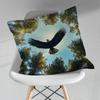 Soaring Eagle Pillowcase for Sofa Room Office Decor Printing  Merchandise AllMatch Cushion Cover
