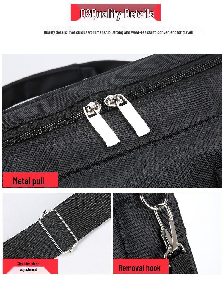 Men's Large Capacity Wear-Resistant Business Laptop Briefcase and Travel Handbag