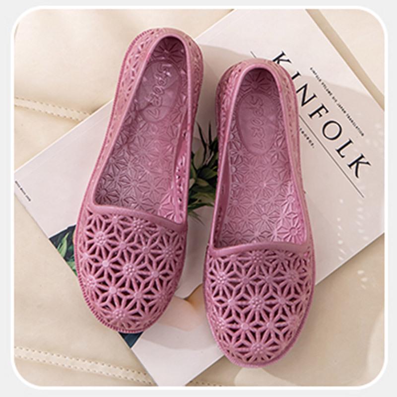 Dámské lehké protiskluzové prodyšné PVC sandály: Ideální pro letní svrchní oblečení