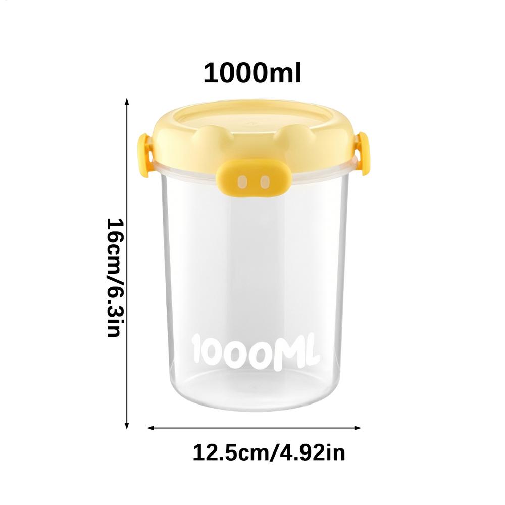 1000ml Airtight Container Flour Canister Grain Storage Box Food Storage Jars Grain, Nut, Flour, Rice Food Storage Boxes Organize