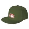 The Sims Logo Baseball Cap Snapback Cap Uv Protection Solar Hat Tea Hat Unisexs Womens