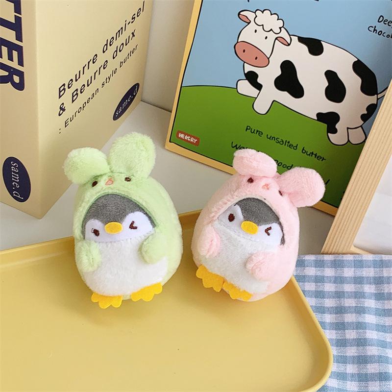 Uroczy Królik Pingwin Lalka Automat do Chwytania Lalka Torba Wisiorek Brelok Pluszowa Lalka Pingwin Mały Prezent