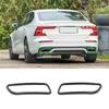 Black Steel Rear Exhaust Muffler Tail Pipe Cover Trim For Volvo S60 2014-19