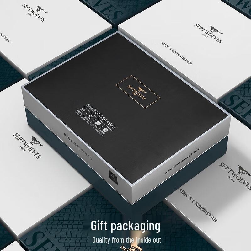 Seven Wolves Men's Modal Antibacterial Printed Boxer Briefs