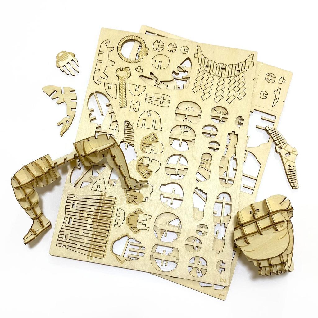 Yokozuna Unryu Style 3D Wooden Puzzle DIY Craft Kit for Kids and Adults Educational Toy for Boys and Girls 3D Artwork and a Great Gift for Adults