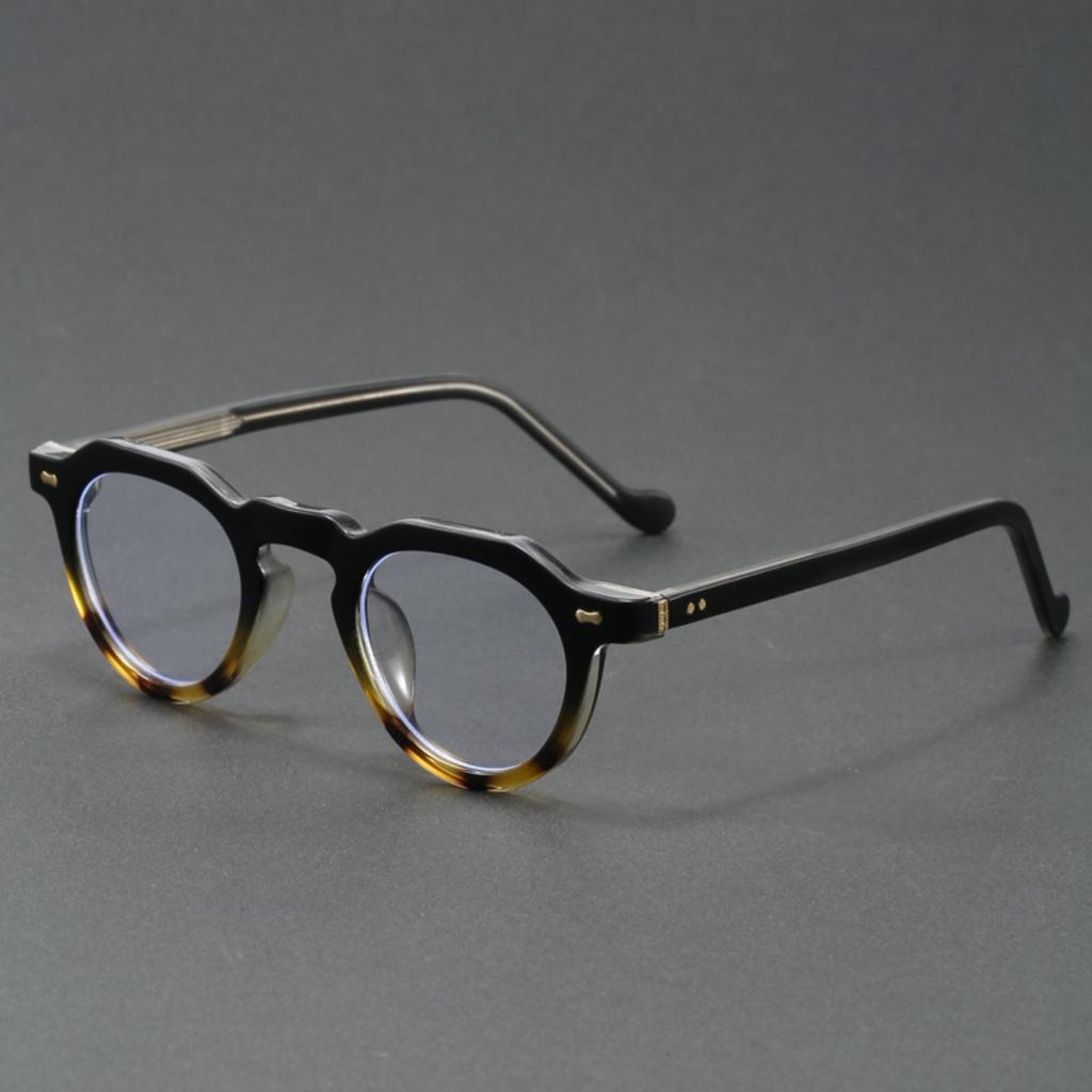 Retro Round Acetate Optical Glasses Frame for Men and Women Vintage Style Eyewear