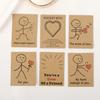 Kristall Edelstein Schmuck DIY Geschenkkarte mit Kraftverpackung