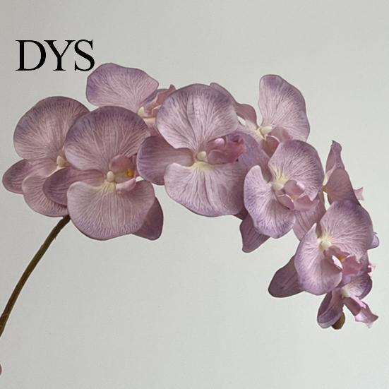 Natürlich aussehende Seidenorchideen-Stiele Künstliche Phalaenopsis-Blüten 10-Kopf-Stiel 3D-Druck Realistische Orchideen Wohnzimmer-Blumenarrangement für