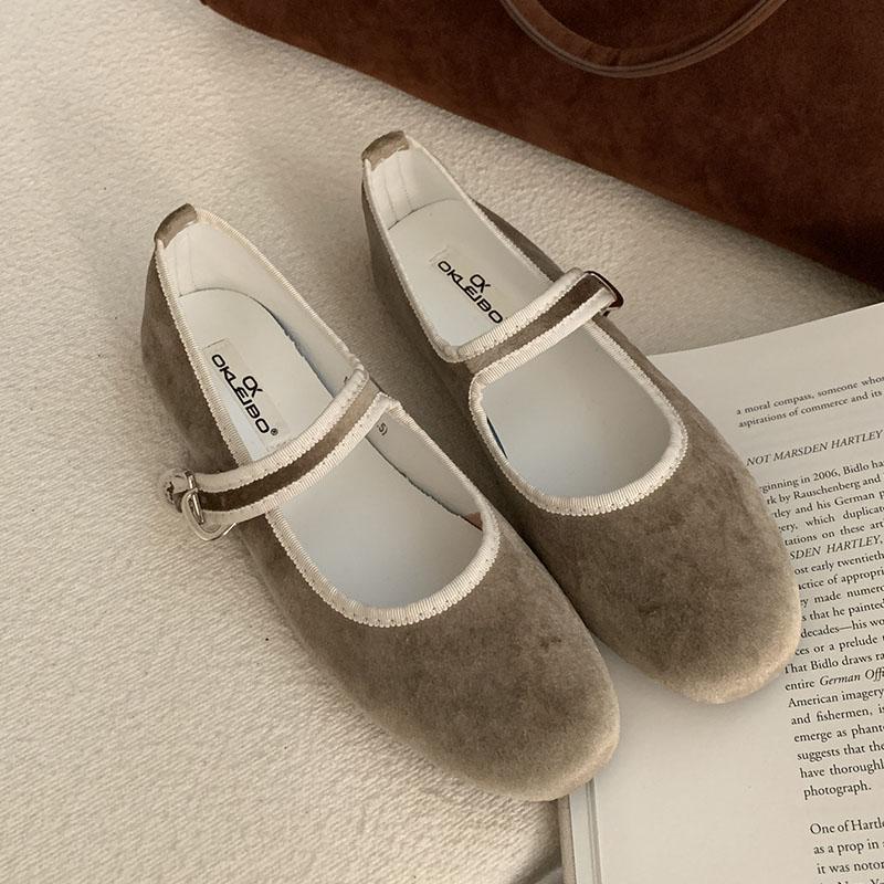 

Модная мягкая женская обувь с круглым носком, неглубокие офисные женские балетки с ремешком и пряжкой, модные шелковые женские балетки Мэри Джейн красного цвета 35 хаки
