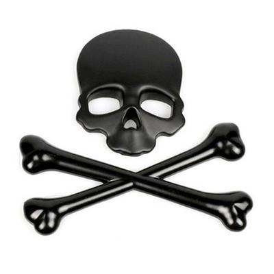 3D Schädel Metall Auto Motorrad Aufkleber Etikett Schädel Emblem Abzeichen Autostyling Aufkleber Zubehör Aufkleber