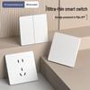 Mijia Smart Switch Doppel-/Einzel-Nullleiter-Feuerkontrollpanel mit Sprachsteuerung für das ganze Haus.