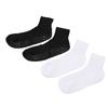 2 Pairs Wide Socks with Grips Men Women Non Binding Socks High Stretch Socks Black and White Large