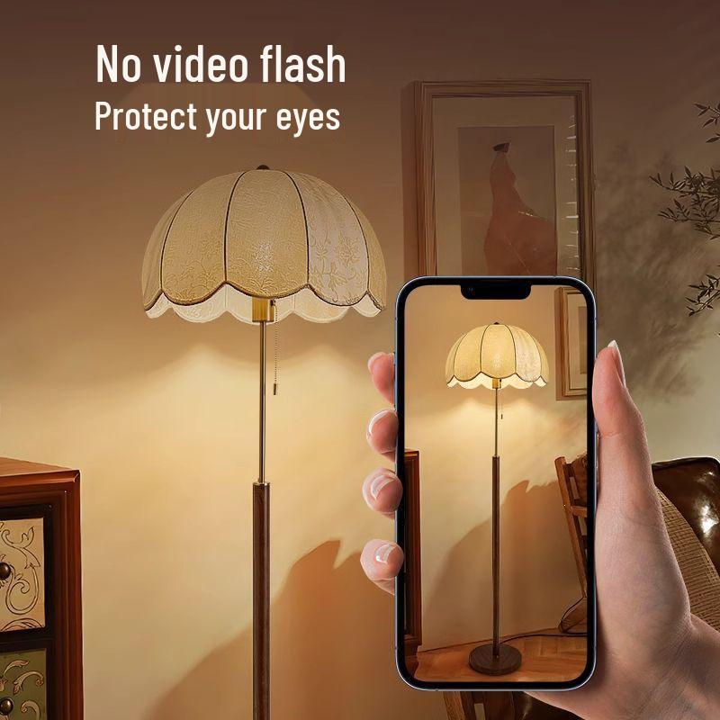 Retro Vintage Floor Lamp - Minimalist Design for Living Room, Sofa, or Bedroom; Offers Decorative Atmosphere and Eye Protection.